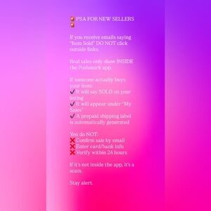PSA: Poshmark Scam Warning